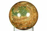 Polished Rainforest Jasper (Rhyolite) Sphere - Australia #309210-1